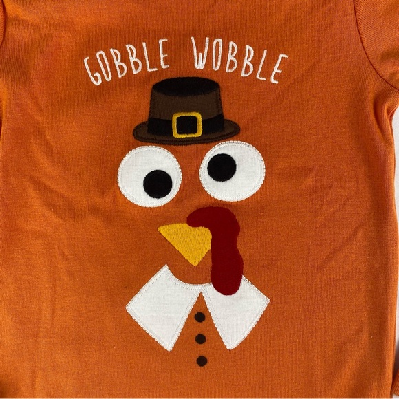 Gymboree Gobble Wobble Turkey Pyjamas - Size 4 - Picture 5 of 6